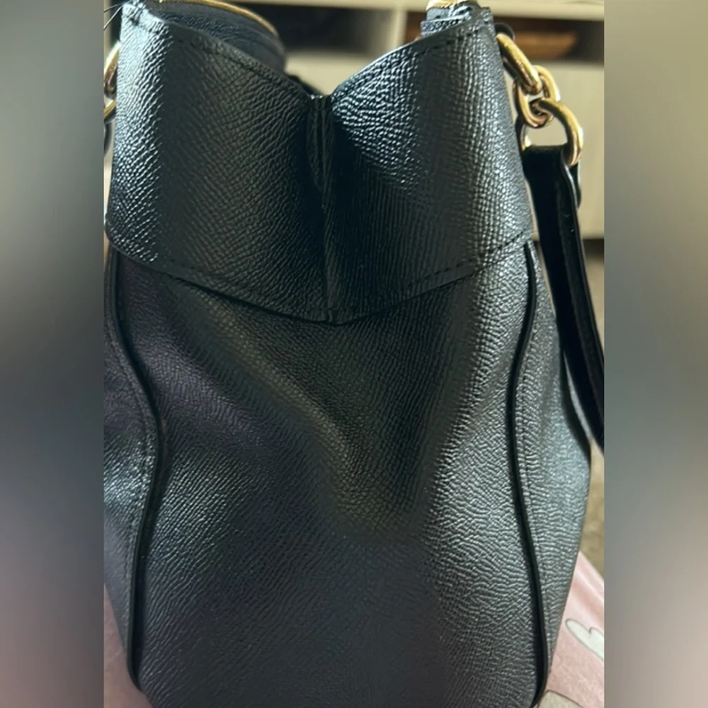Coach Large Brooke Crossgrain Leather Carry All Satchel Handbag 25926 …